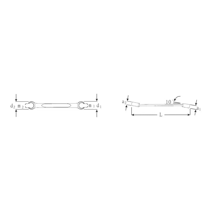 B-Ware Stahlwille Offener Doppelringschlüssel Maulschlüssel Cs 14x17 Mm 200 Mm 2 Stück - 4018754021949
