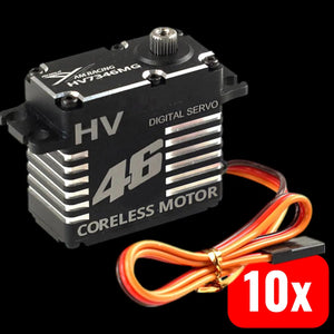 B-Ware Amewi Standard Servo Digital Servo Hv7346 Mg Rc Modellbau Metall 10 Stück