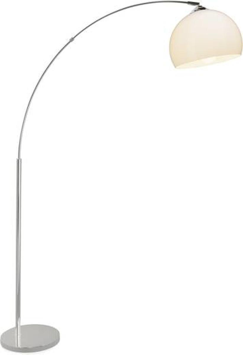 B-Ware Brilliant Vessa 92940/75 Stehlampe Halogen E27 60 W Fußschalter Chrom Weiß - 4004353177163