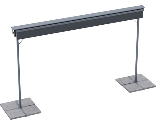 Markiso Standmarkise Mobile Markise Sonnenschutz 4x3 Stoff Gestell RAL 7015 - 4306517554934