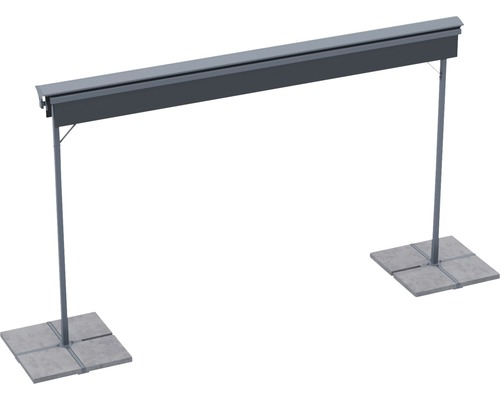 Markiso Standmarkise Mobile Markise Sonnenschutz 4x3 Stoff Gestell Ral 7015 B-Ware - 4306517554934