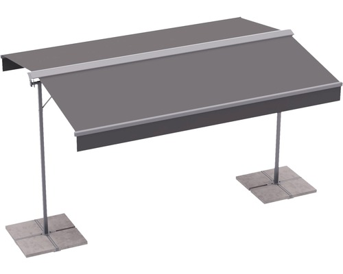 Markiso Standmarkise Mobile Markise Sonnenschutz 4x3 Stoff Gestell Ral 7015 B-Ware - 4306517554934