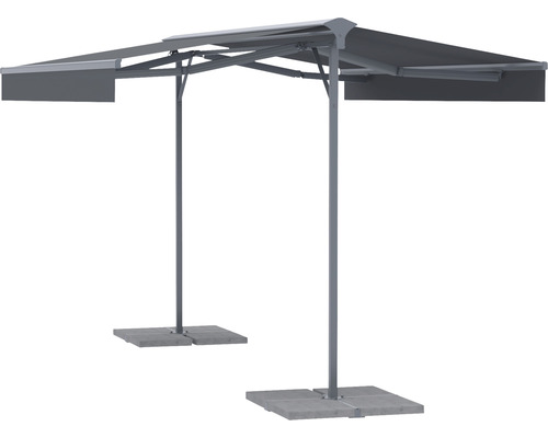 Markiso Standmarkise Mobile Markise Sonnenschutz 4x3 Stoff Gestell Ral 7015 B-Ware - 4306517554934