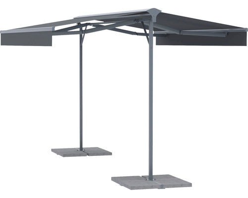 Markiso Standmarkise Mobile Markise Sonnenschutz 4x3 Stoff Gestell RAL 7015 - 4306517554934