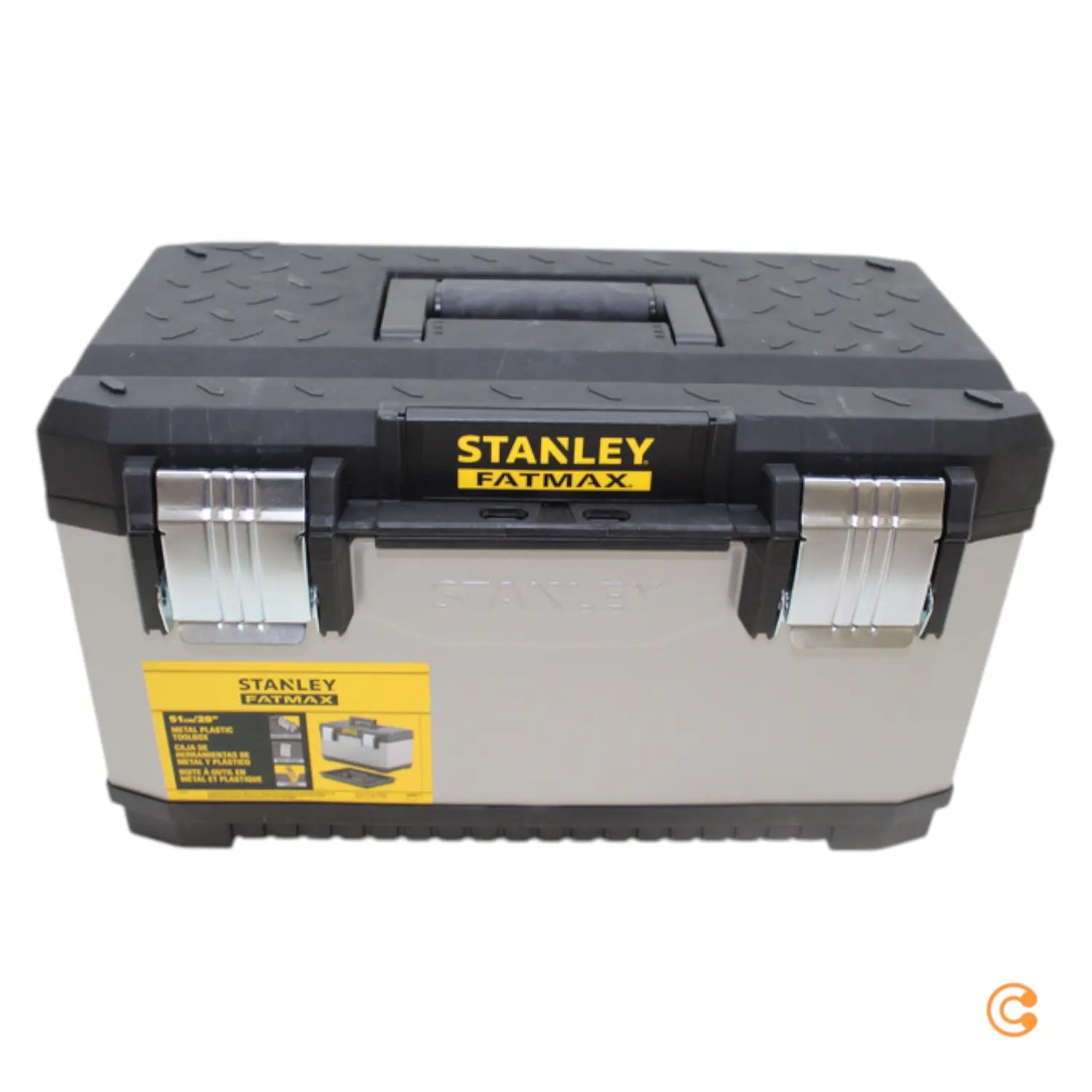 B-Ware Stanley Werkzeugbox Werkzeugkiste Aufbewahrung Kasten Schwarz Grau 2 Stück - 3253561956157