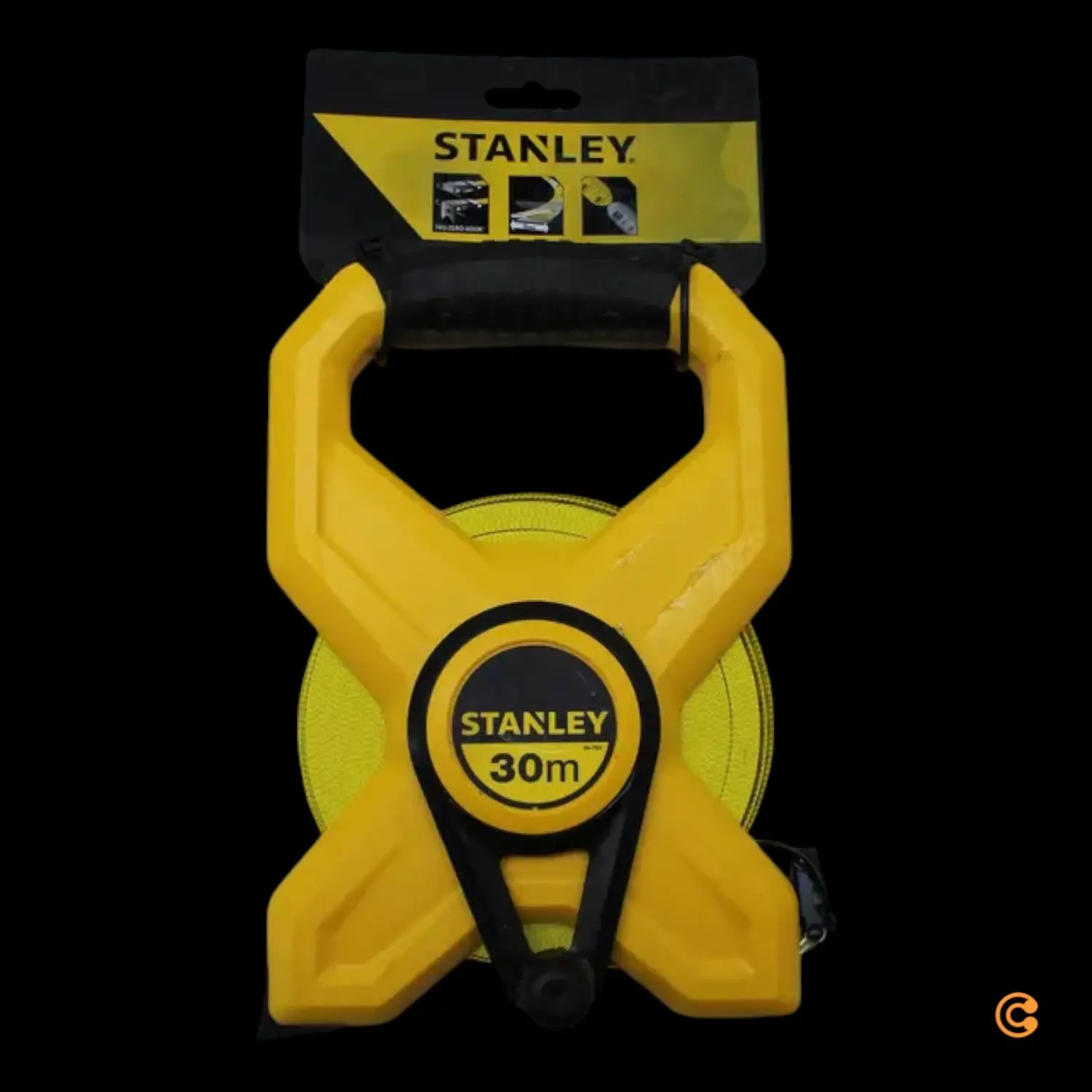 B-Ware Stanley Bandmaß Maßband Fiberglas 30m 12 7mm Gehäuse Abs Handgriff 2 Stück - 3253562347923