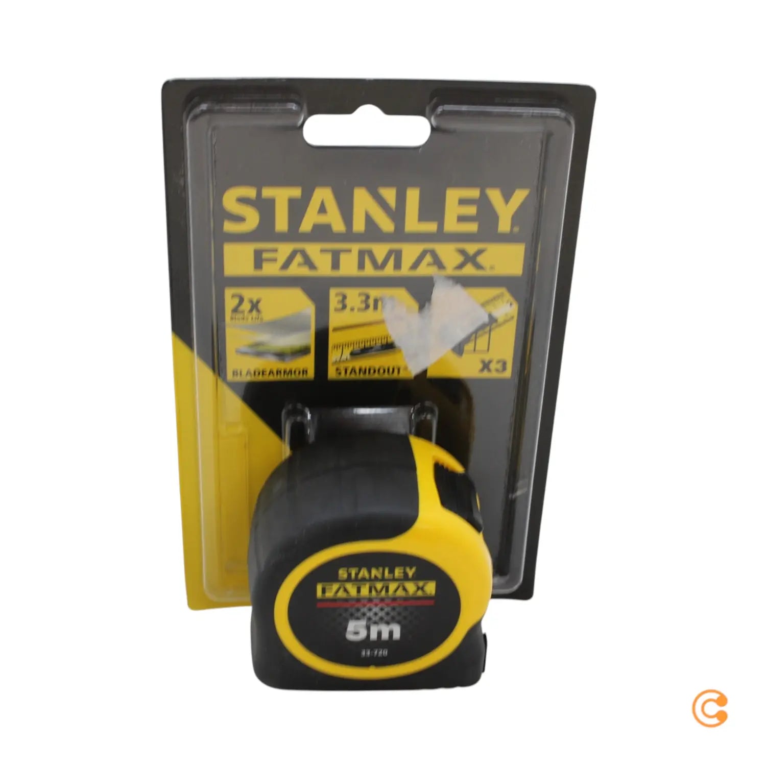B-Ware Bandmaß Maßband Stanley Fat Max Blade Armor Gürtelclip Haken 5m 32mm - 3253560337209