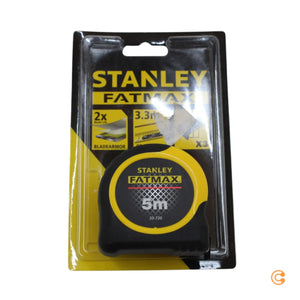 B-Ware Bandmaß Maßband Stanley Fat Max Blade Armor Gürtelclip Haken 5m 32mm