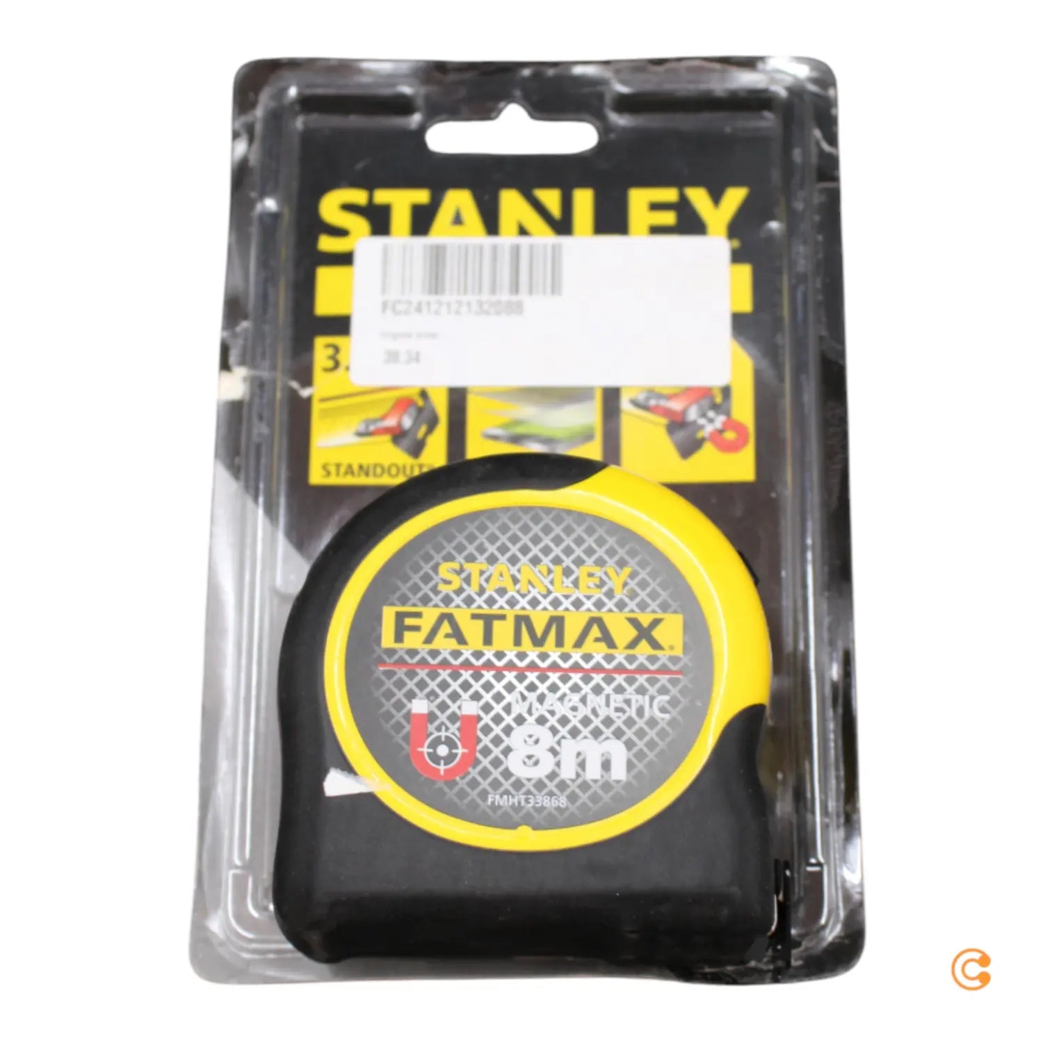 B-Ware Stanley Bandmaß Messwerkzeug Maßband Fat Max Blade Armor 8m 32mm Fmht0 33868  - 3253560338688
