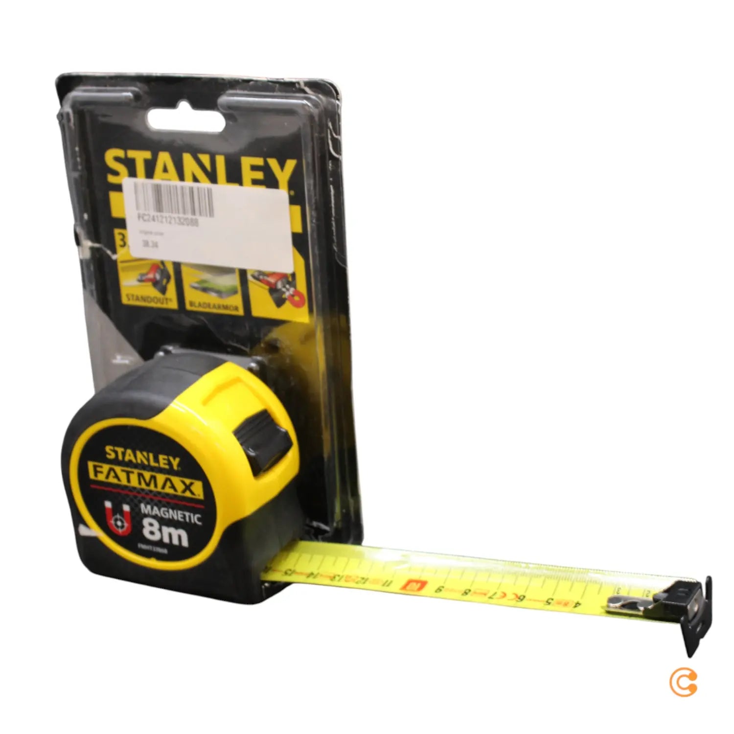 B-Ware Stanley Bandmaß Messwerkzeug Maßband Fat Max Blade Armor 8m 32mm Fmht0 33868  - 3253560338688