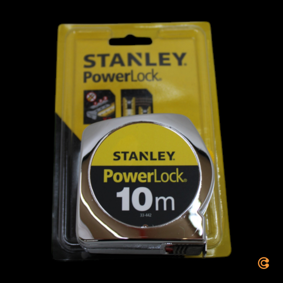 Stanley Bandmass Messwerkzeug Powerlock Kunststoff 10 M Längenmessgerät B-Ware - 3253560334420
