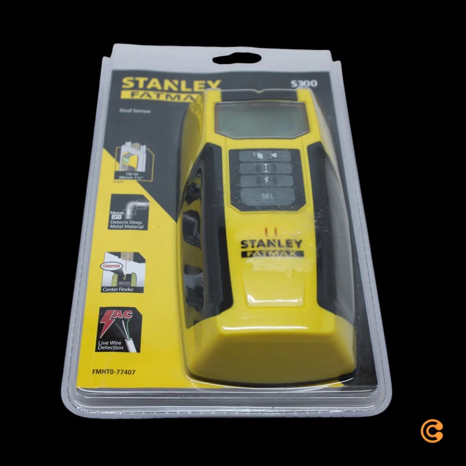 B-Ware Stanley Materialdetektor Ortungsgerät Fat Max S300 Holz Metall Kabel Lcd Display - 3253560774073