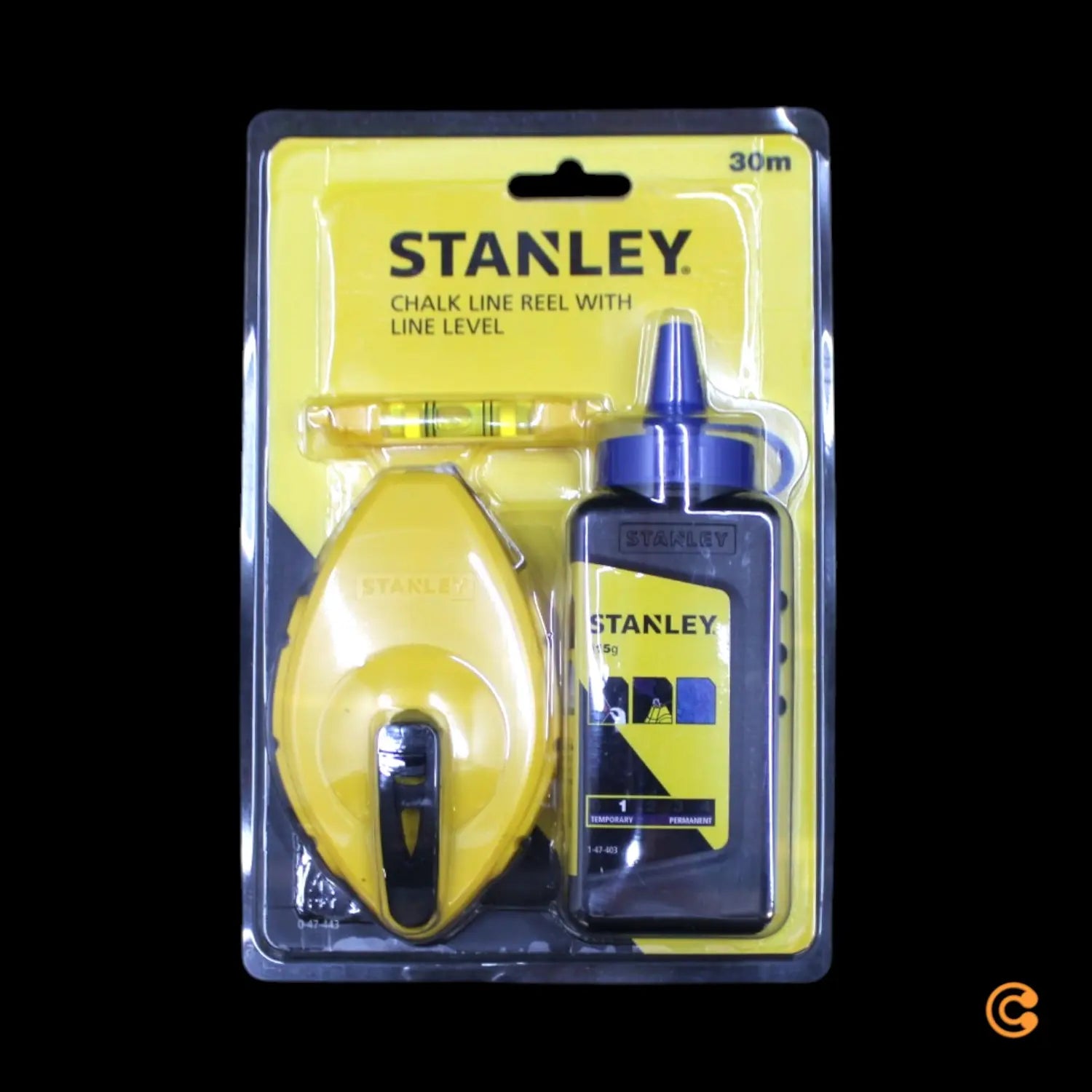B-Ware Stanley Schlagschnur Set Markierschnur Kreide Gehäuse Haken Kurbel Schubfach - 3253560474430