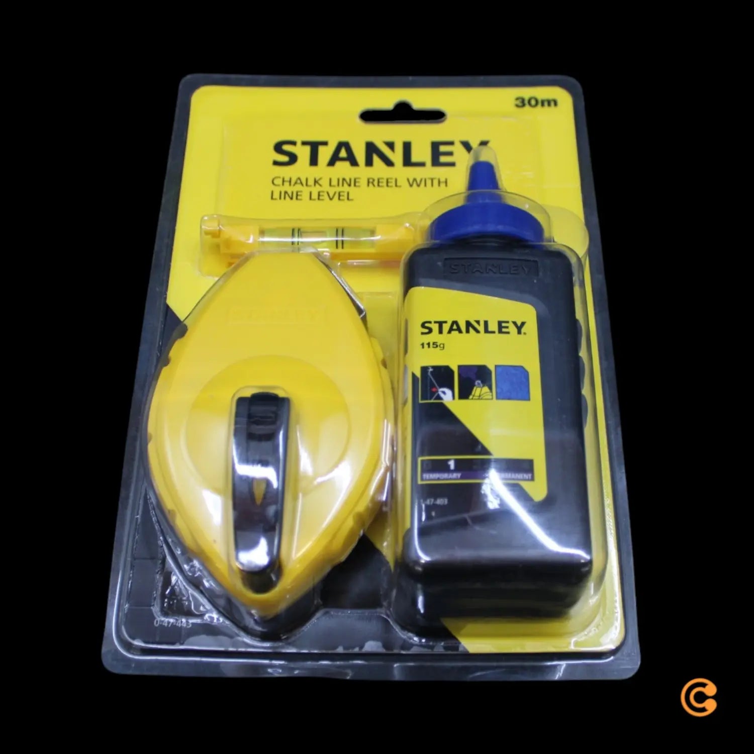B-Ware Stanley Schlagschnur Set Markierschnur Kreide Gehäuse Haken Kurbel Schubfach - 3253560474430