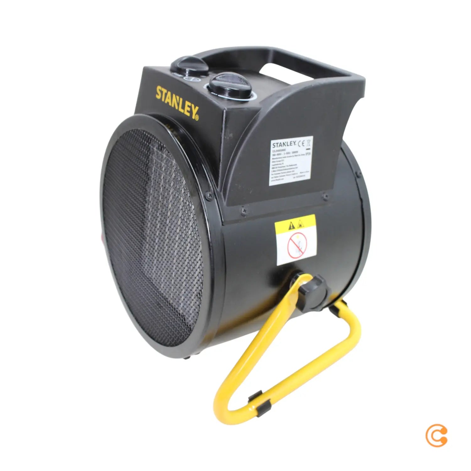 B-Ware Stanley Heizgerät Heizlüfter Heizlösung Werkstatt Garage Schwarz Gelb 30 M² - 6921183005795