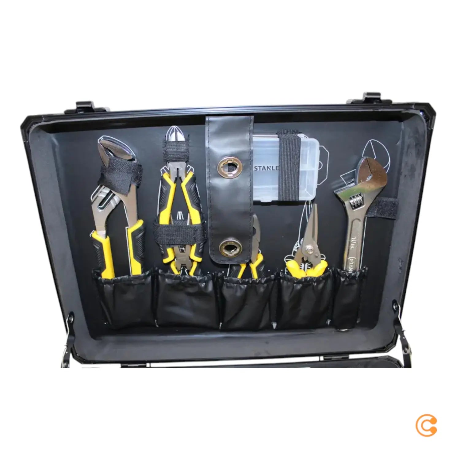 B-Ware Stanley Werkzeugset Set Werkzeugkoffer 142 Teilig Zangen Schraubendreher Schwarz