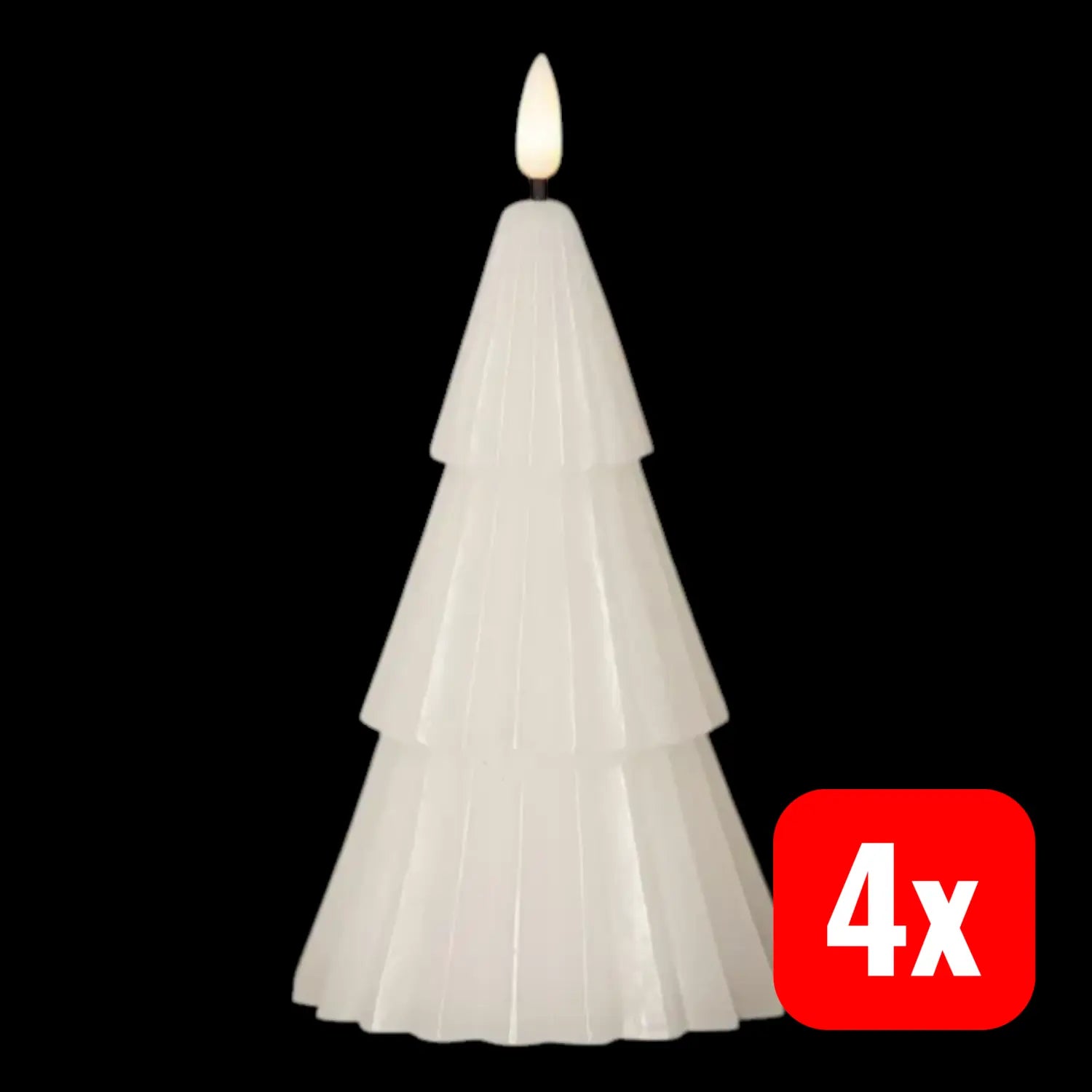 B-Ware Star Trading Led Kerze Kerzenlicht Weiß Echtwachs Batteriebetrieb 18 Cm 4 Stück - 7391482062758