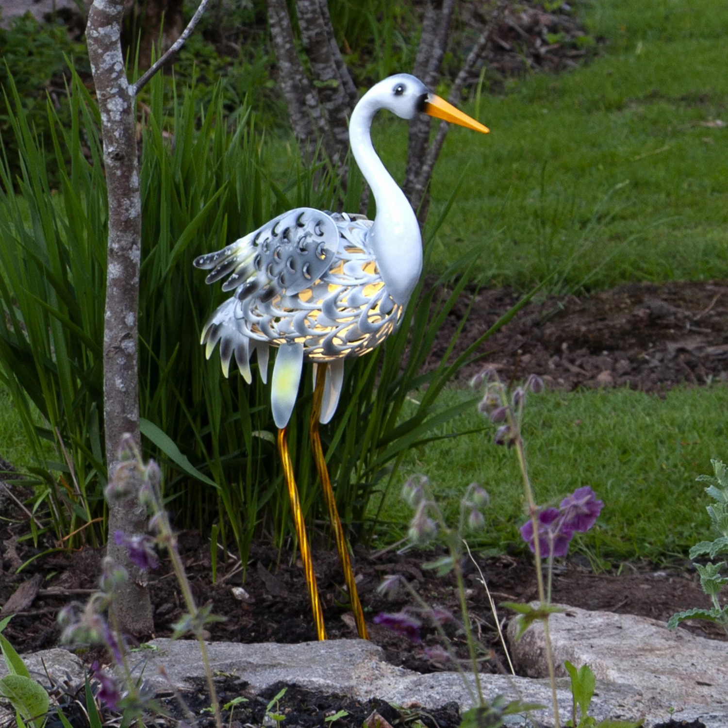 Star Trading Led Solarleuchte Heron Reiher Figur Gartenlampe Außenbeleuchtung  B-Ware - 7391482056283