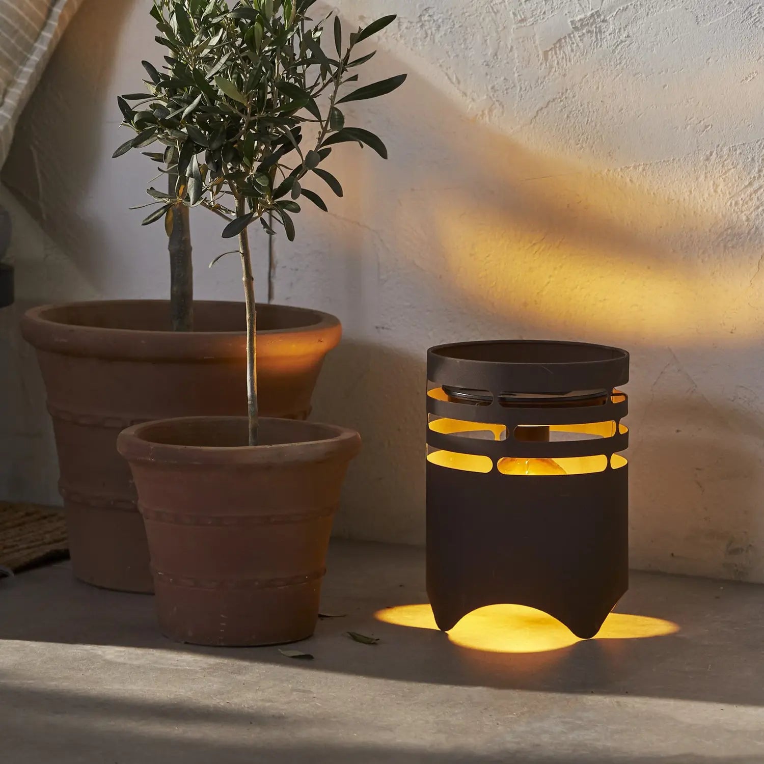 B-Ware Star Trading Led Solarleuchte Gartenleuchte Marron Braun Metall Usb C Akku Led - 7391482071699