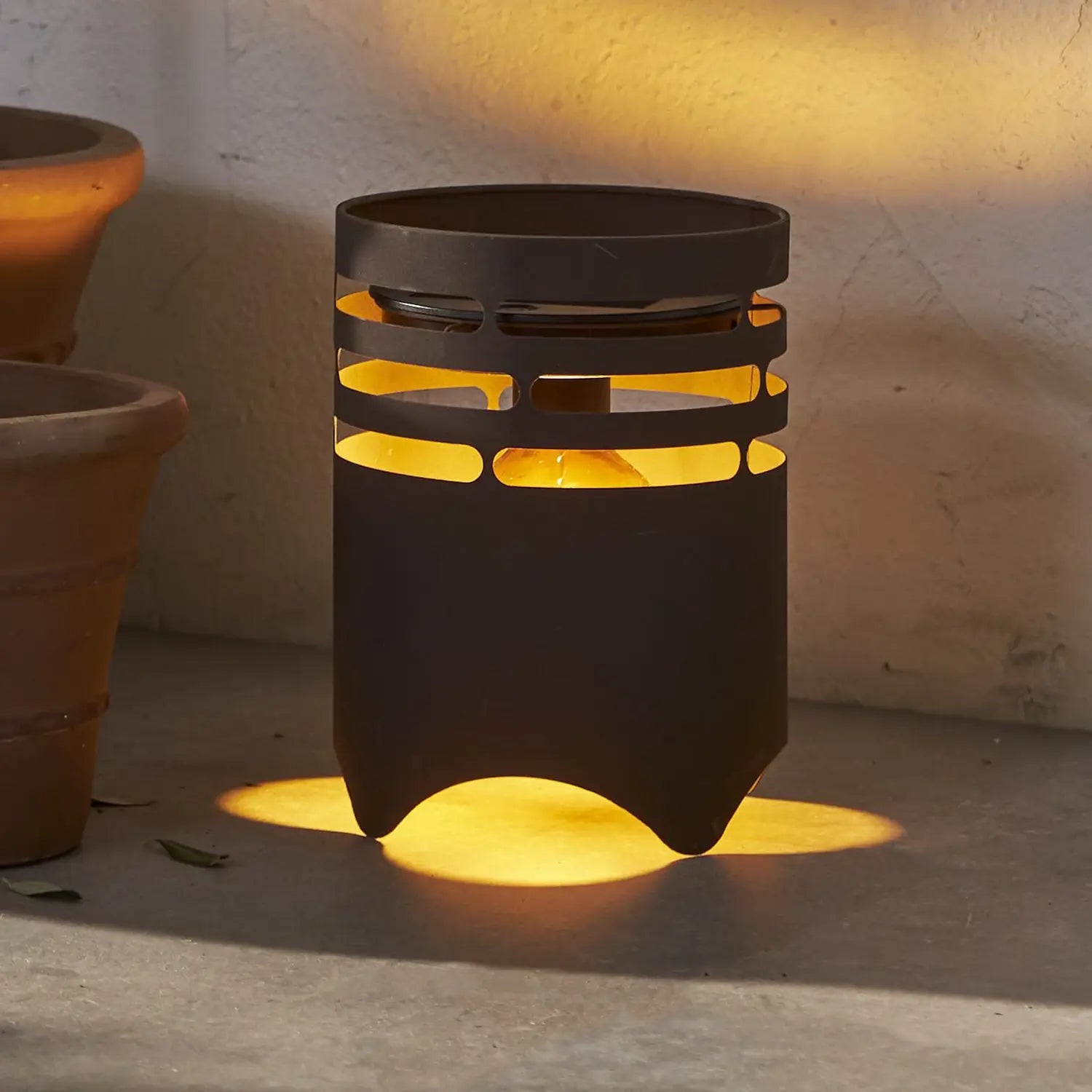 B-Ware Star Trading Led Solarleuchte Gartenleuchte Marron Braun Metall Usb C Akku Led - 7391482071699