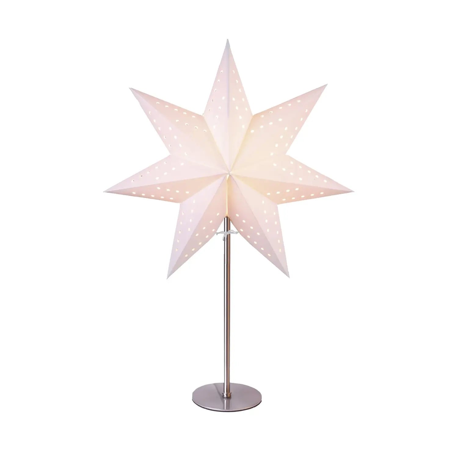B-Ware Star Trading Tischleuchte Bobo Papierstern Weiß Weihnachtsdeko E14 Led 51 Cm - 7391482071934