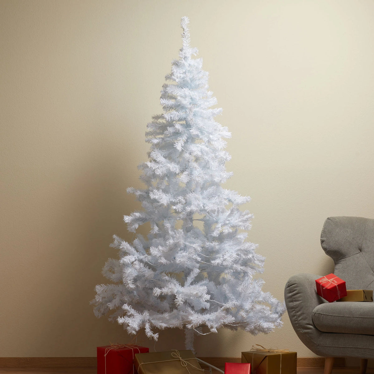 STAR TRADING Weißer LED-Tannenbaum Weihnachtsdeko Ottawa für außen 2,1m 260LED - 7391482608123