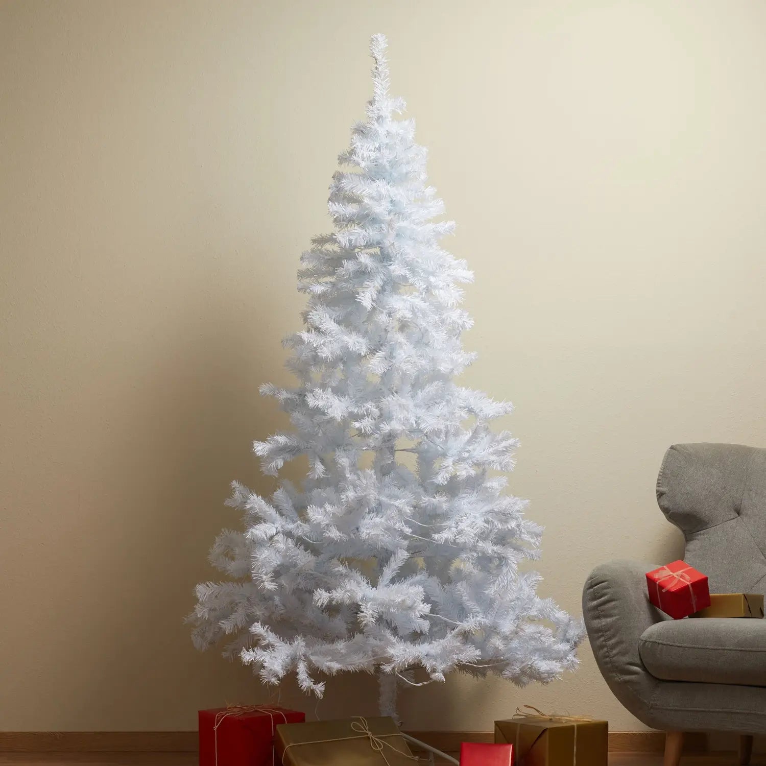 B-Ware Star Trading Weißer Led Tannenbaum Weihnachtsdeko Ottawa Für Außen 2,1m 260 Led