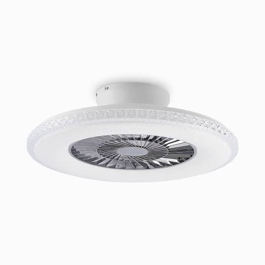 B-Ware Starluna Deckenventilator Ventilator Led Lampe Weiß Chrom Licht Siehe Text/Foto - 4251096599145