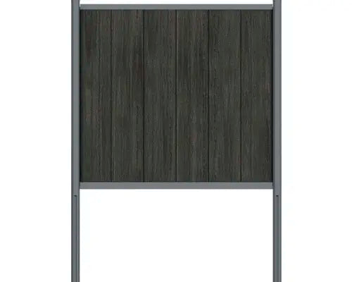 B-Ware Konsta Profil Leiste Startprofil Endprofil Verto Anthrazit Zaun Alu 28 Stück - 4306516692941