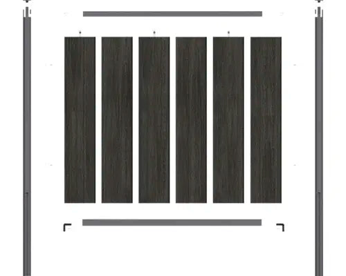 B-Ware Konsta Profil Leiste Startprofil Endprofil Verto Anthrazit Zaun Alu 28 Stück - 4306516692941