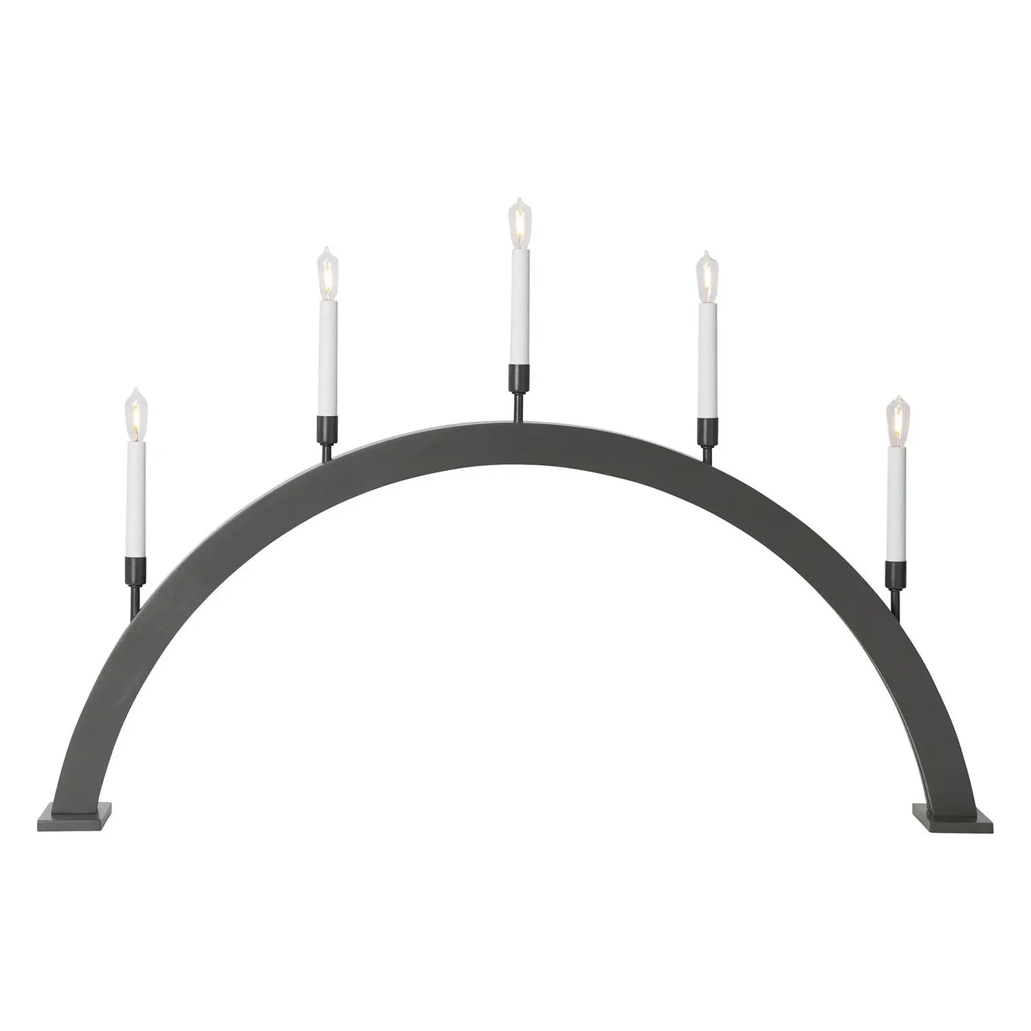 B-Ware Startrading Fensterleuchter Kerzenleuchter Storm 5 Flammig 59 Cm Dunkelgrau - 7391482040817