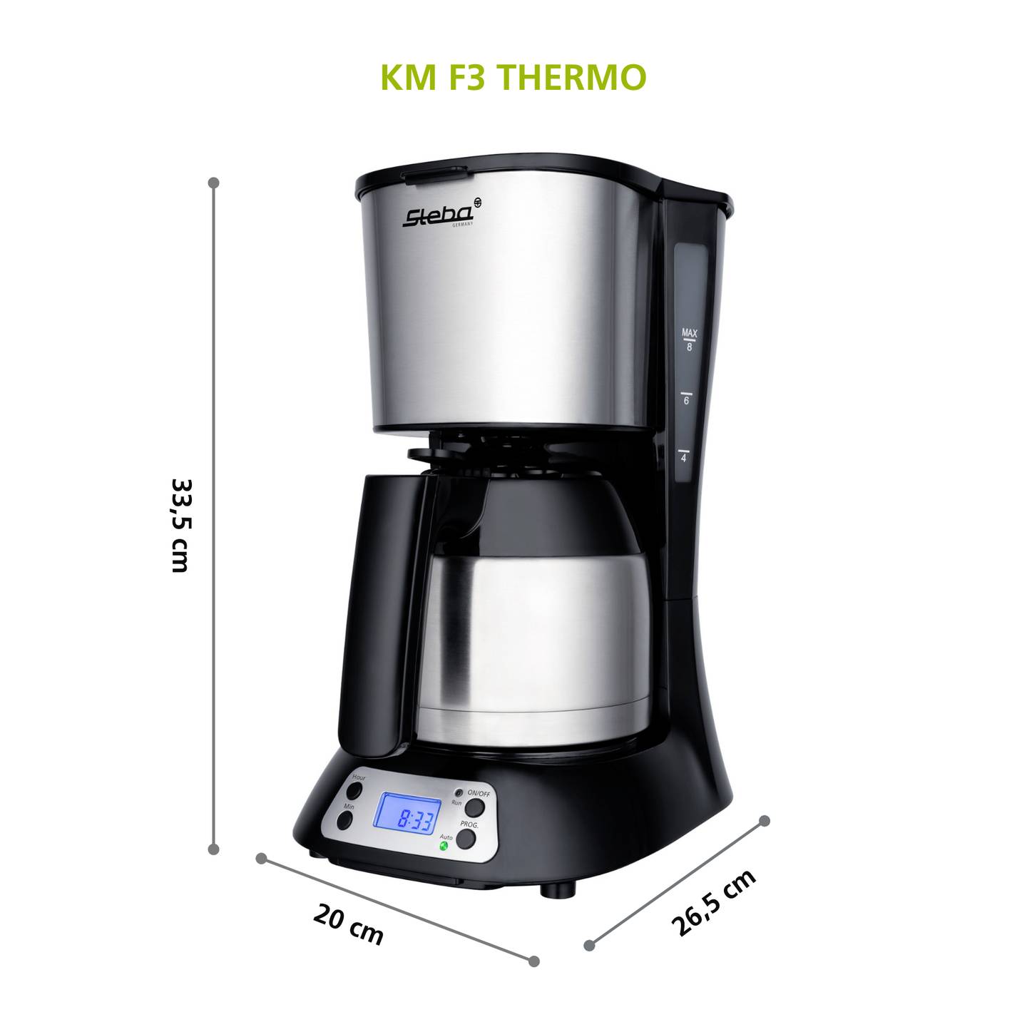Steba Filterkaffeemaschine Kaffeeautomat Thermo Edelstahl 1 Liter DEFEKTWARE - 4011833304131