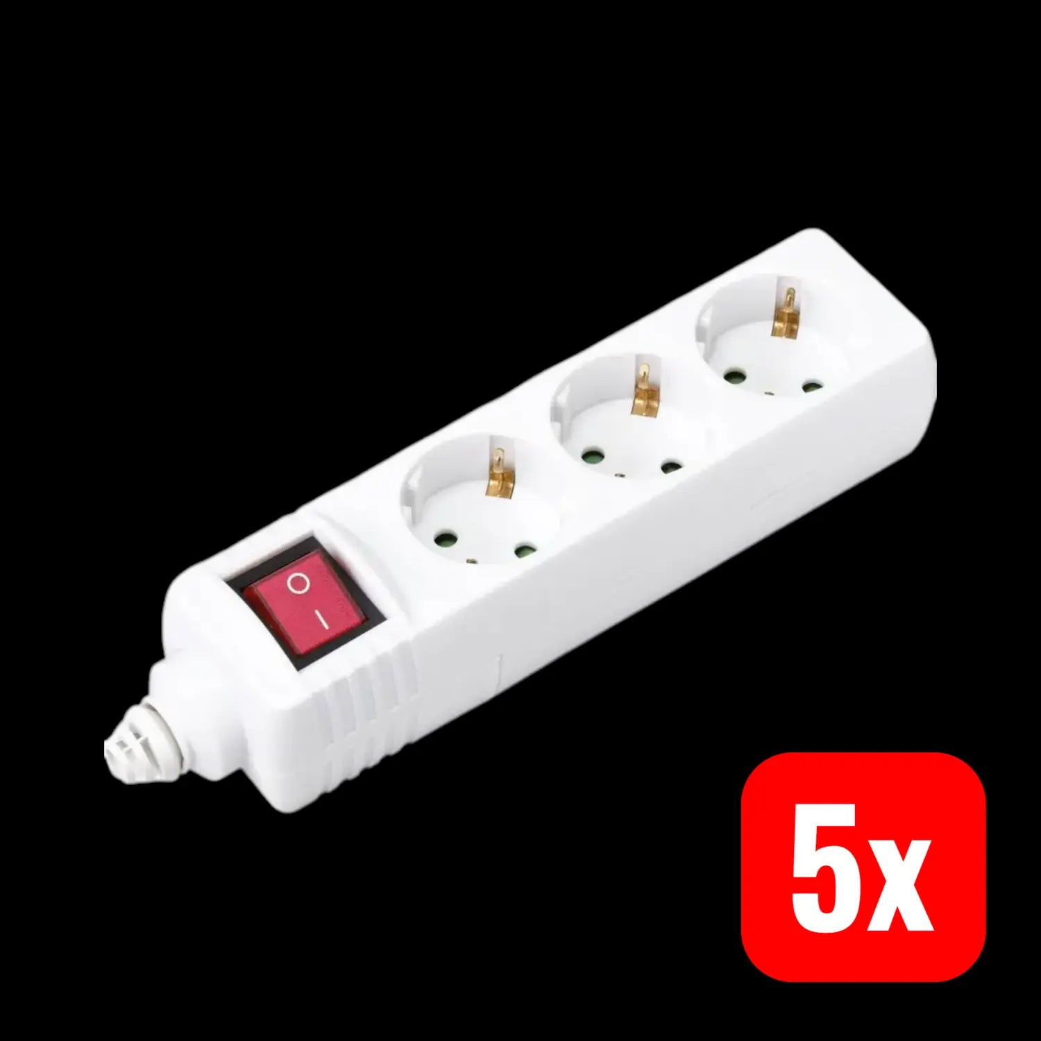 B-Ware Sygonix Steckerleiste 3fach Schalter Mehrfachsteckdose Steckdosenleiste 5 Stück - 4064161177366