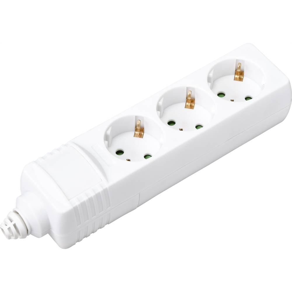 B-Ware Sygonix Bt 2372208 Steckdosenleiste 3fach Weiß Steckdose 40 Stück - 4064161177342