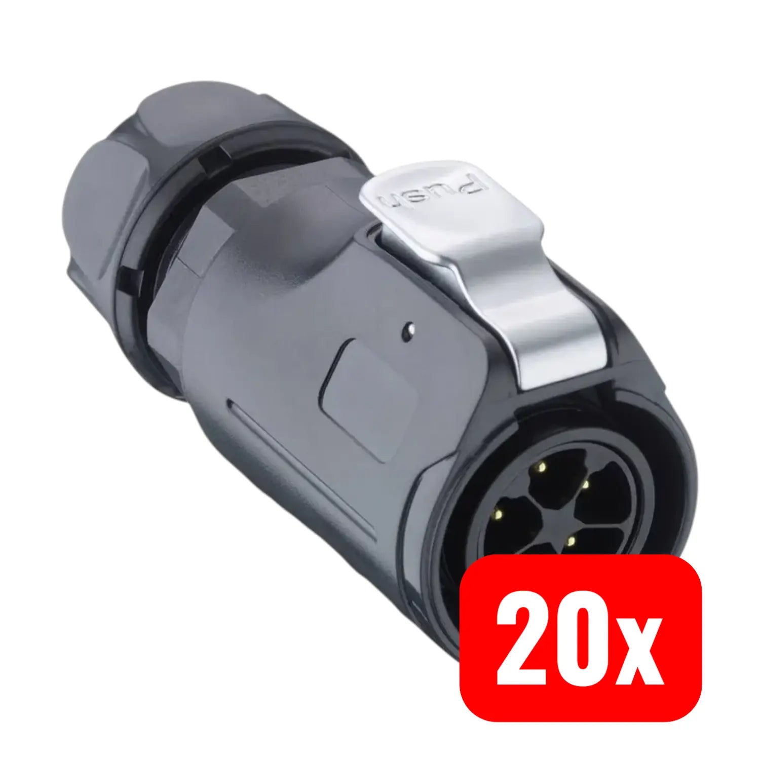 B-Ware Lutronic Rundsteckverbinder T12 Cb T Stecker Kupplung Kabelverbinder 20 Stück - 4064161210056