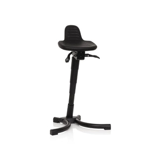 B-Ware Hjh Office Stehhilfe Stehsitz Arbeitsstuhl Top Work 34 Schwarz Rückenstütze