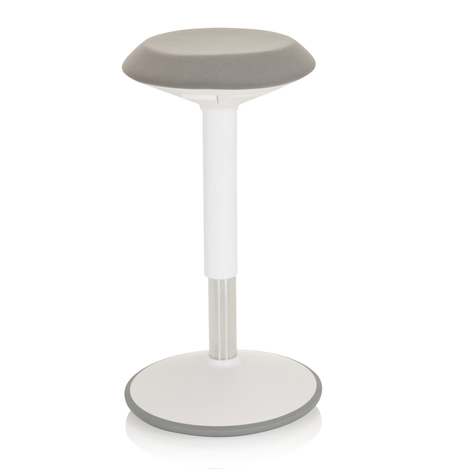 Hjh Office Stehhocker Stehhilfe Balance Sit Iii W Hocker Stoff Weiß Grau B-Ware - 4064323014874