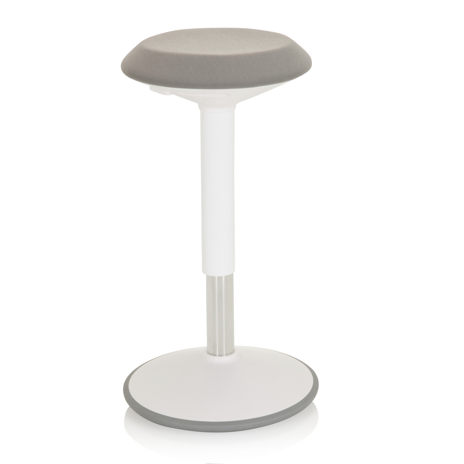 Hjh Office Stehhocker Stehhilfe Balance Sit Iii W Hocker Stoff Weiß Grau B-Ware - 4064323014874