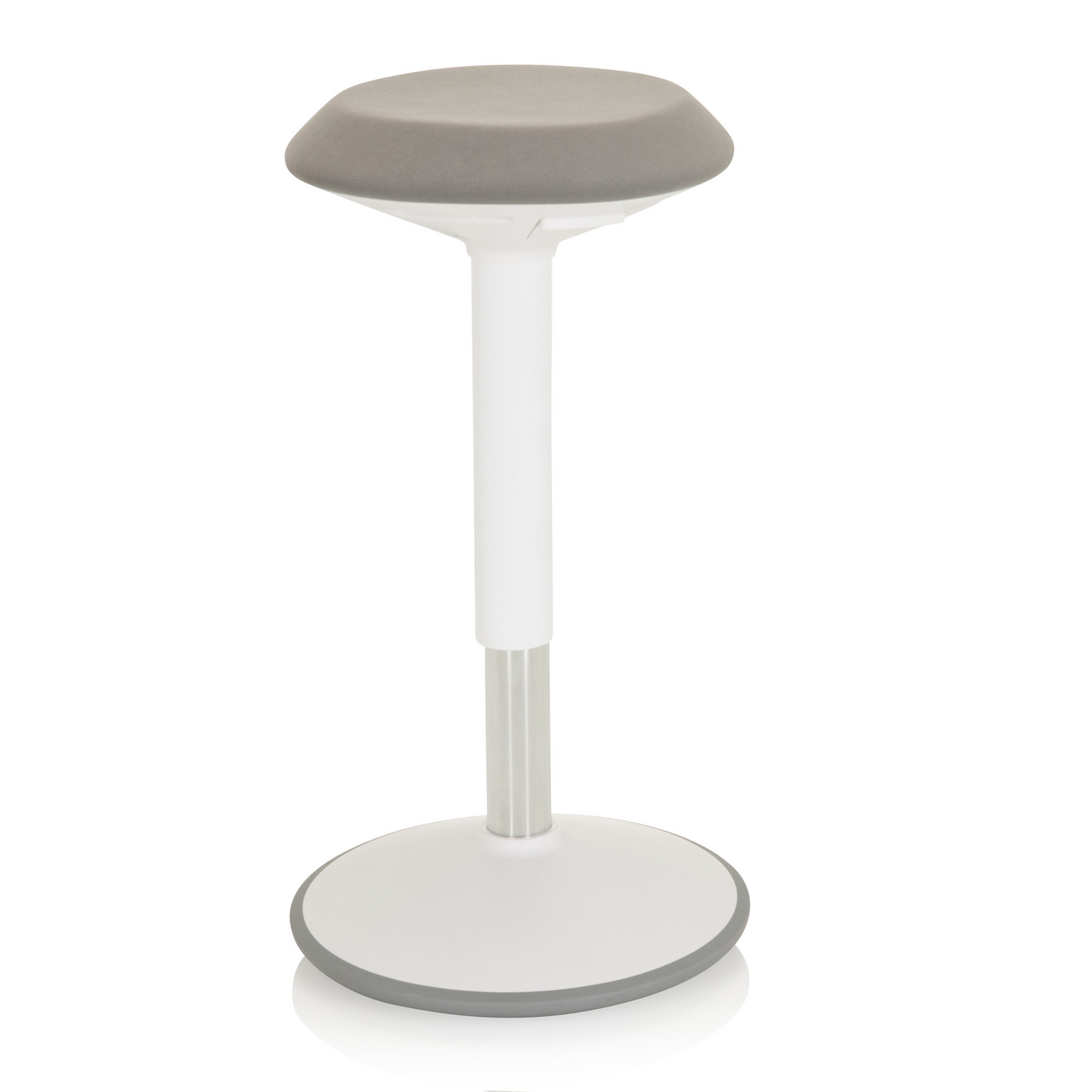 Hjh Office Stehhocker Stehhilfe Balance Sit Iii W Hocker Stoff Weiß Grau B-Ware - 4064323014874