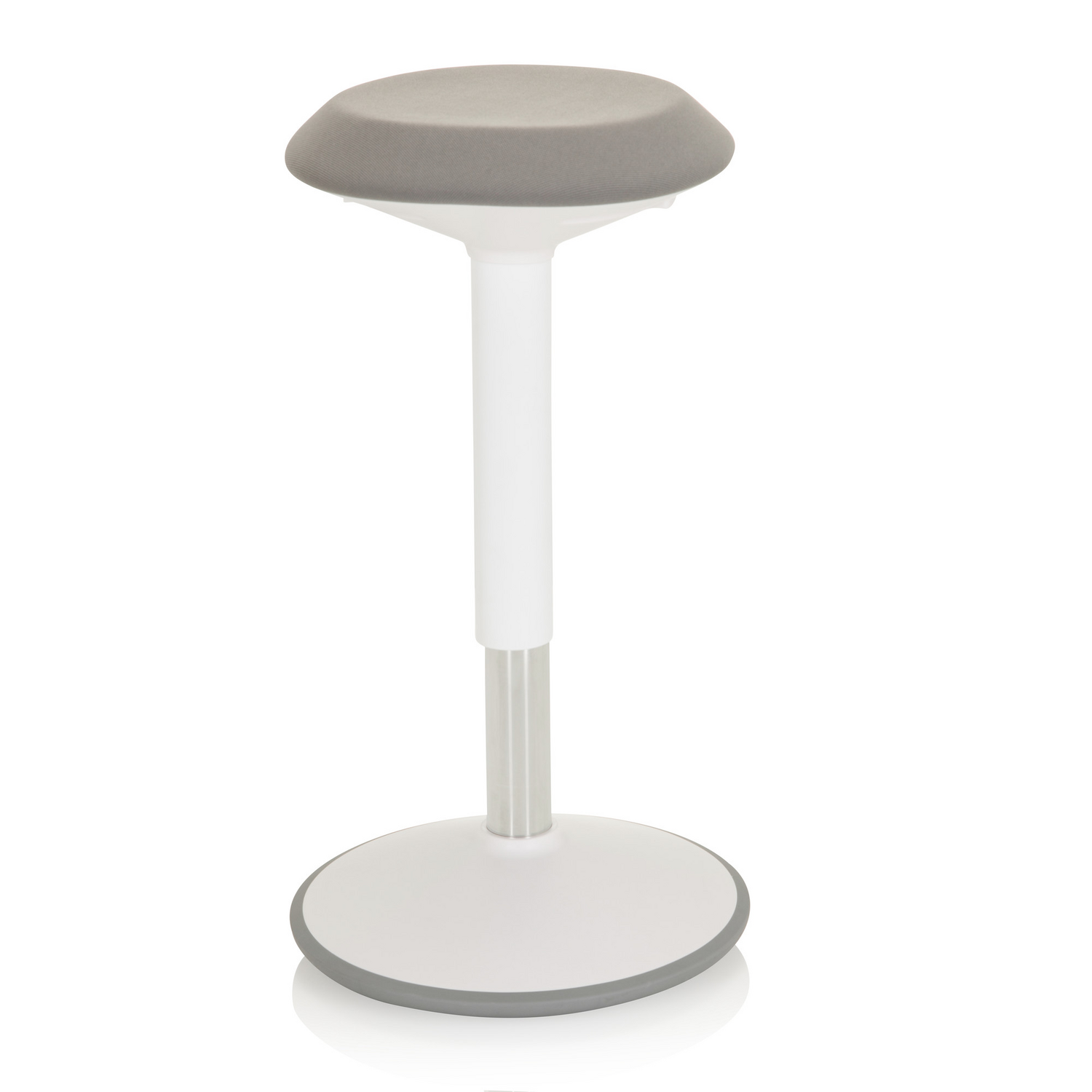 Hjh Office Stehhocker Stehhilfe Balance Sit Iii W Hocker Stoff Weiß Grau B-Ware - 4064323014874