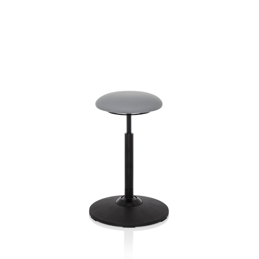 Hjh Office Stehhocker Stehhilfe Balance Sit Hocker Stoff Grau Höhenverstellbar B-Ware - 4251084676582