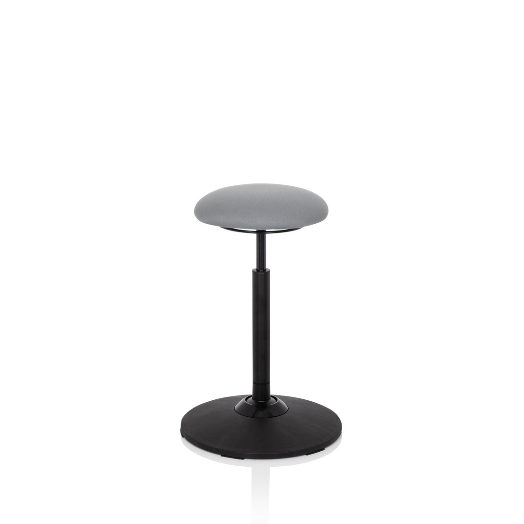 Hjh Office Stehhocker Stehhilfe Balance Sit Hocker Stoff Grau Höhenverstellbar B-Ware - 4251084676582