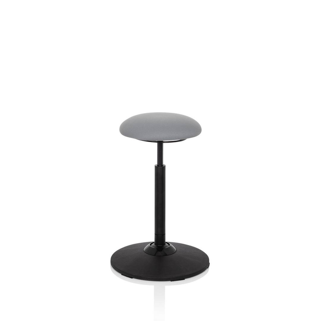 Hjh Office Stehhocker Stehhilfe Balance Sit Hocker Stoff Grau Höhenverstellbar B-Ware - 4251084676582