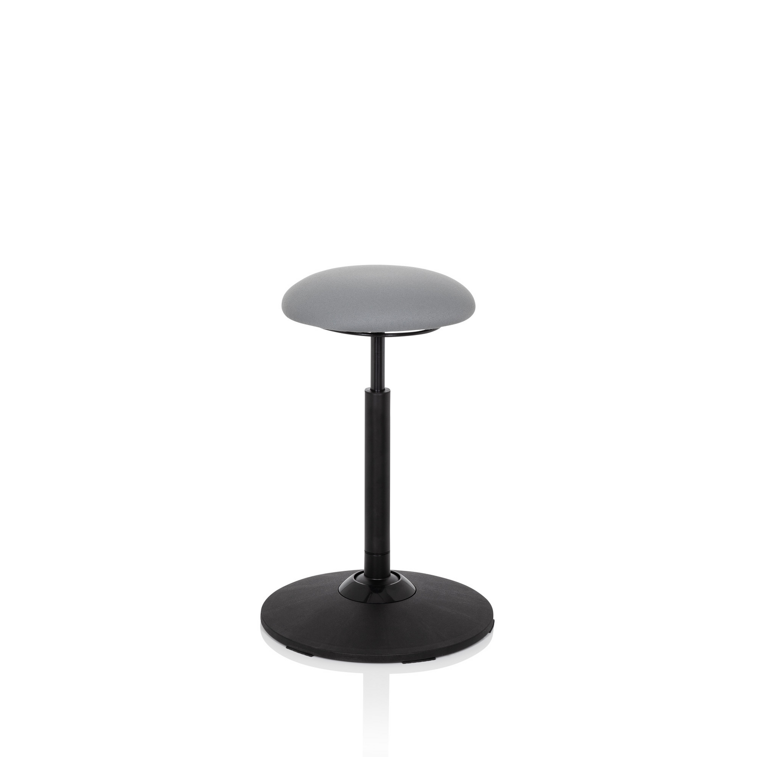 Hjh Office Stehhocker Stehhilfe Balance Sit Hocker Stoff Grau Höhenverstellbar B-Ware - 4251084676582
