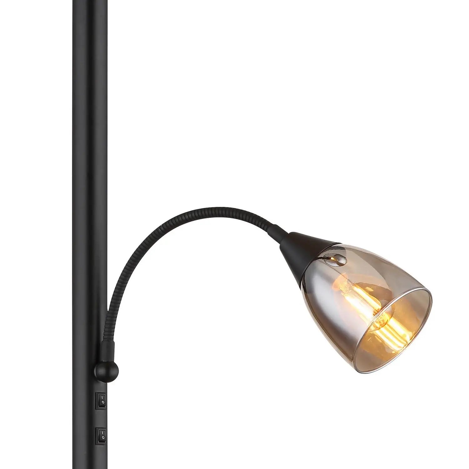 B-Ware Globo Stehlampe Stehleuchte Blade Schwarz Leselampe Fluter Schalter E27 Led - 9007371451951