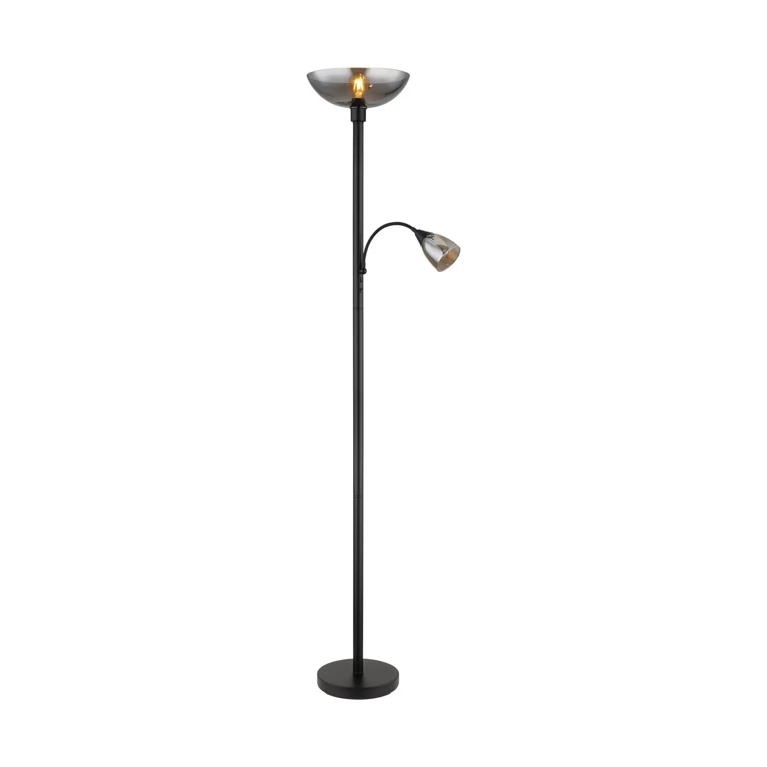 B-Ware Globo Stehlampe Stehleuchte Blade Schwarz Leselampe Fluter Schalter E27 Led - 9007371451951