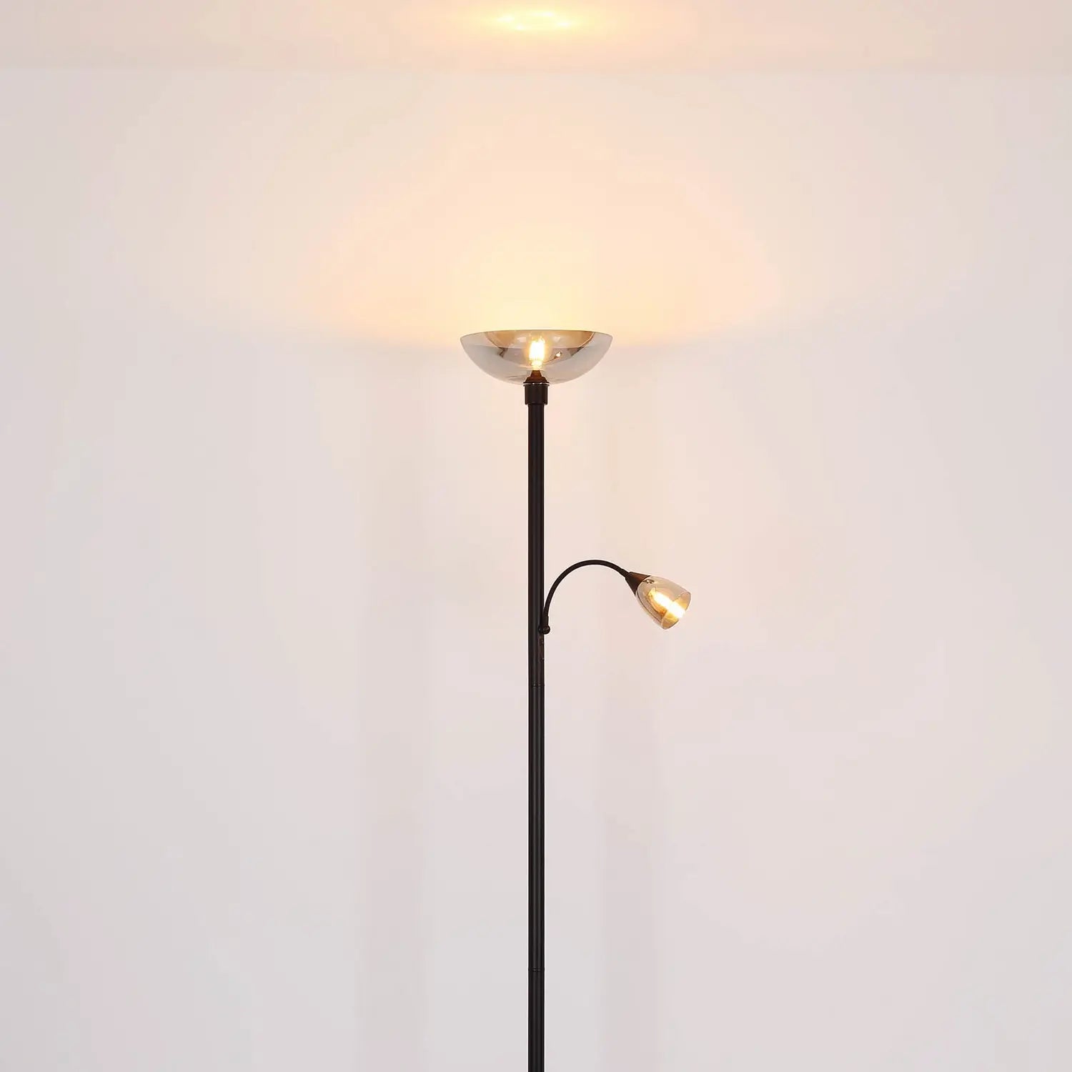 B-Ware Globo Stehlampe Stehleuchte Blade Schwarz Leselampe Fluter Schalter E27 Led - 9007371451951