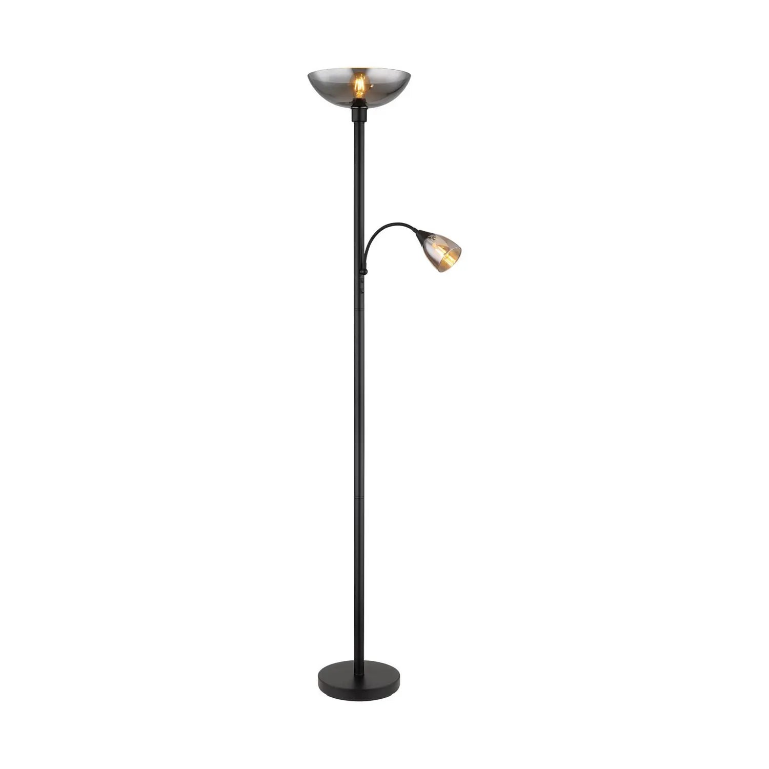B-Ware Globo Stehlampe Stehleuchte Blade Schwarz Leselampe Fluter Schalter E27 Led - 9007371451951