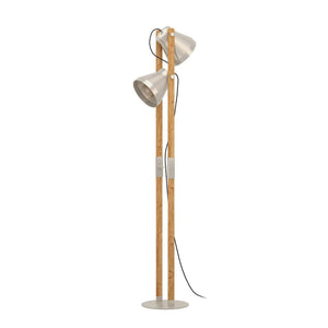 B-Ware Eglo Stehlampe Leuchte Cawton Höhe 1345 Cm Stahl Braun 2flg Stahl