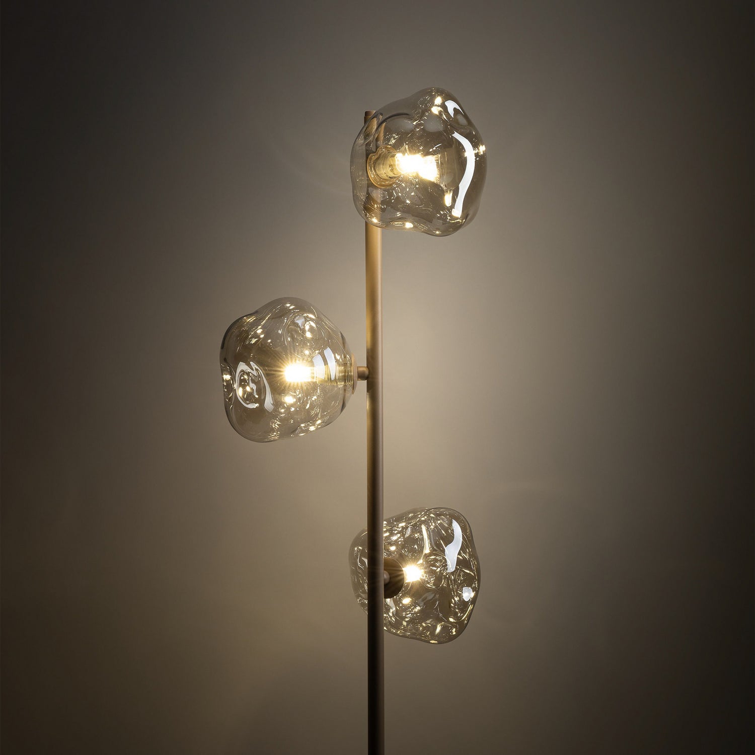 B-Ware Stehlampe Stehleuchte Lava Glas Sand Cognac G9 Wohnzimmer Beleuchtung942 - 5906135161539